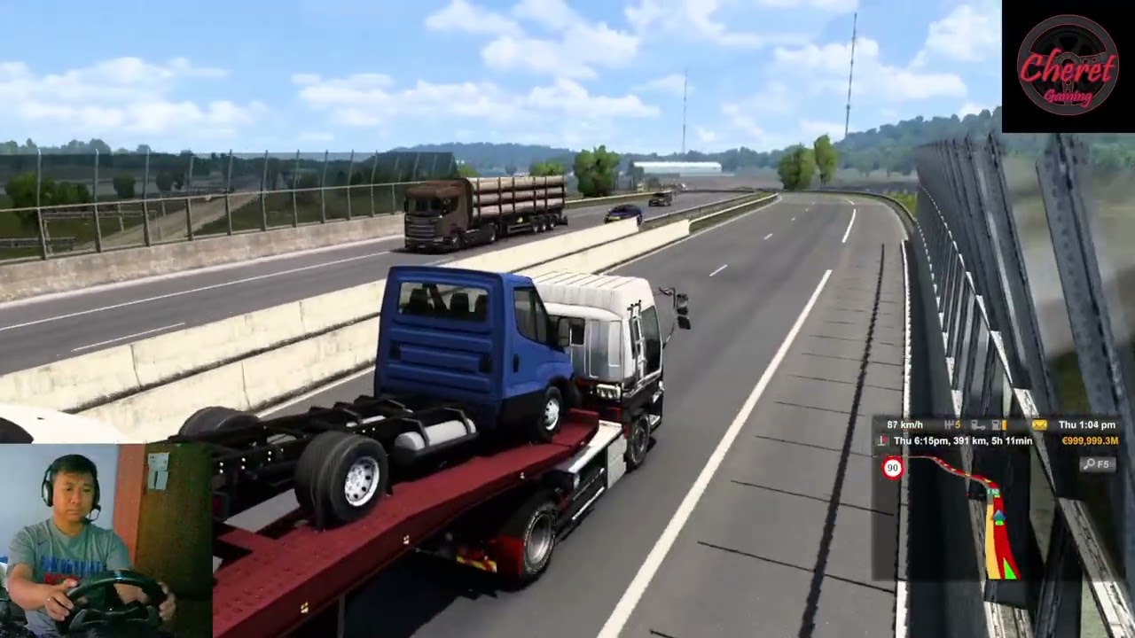 EUROTRUCK SIMULATOR 2 DELIVERY PARIS TO STRASBOURG  DRIVING ISUZU GIGA BY A&A PRODUCTION