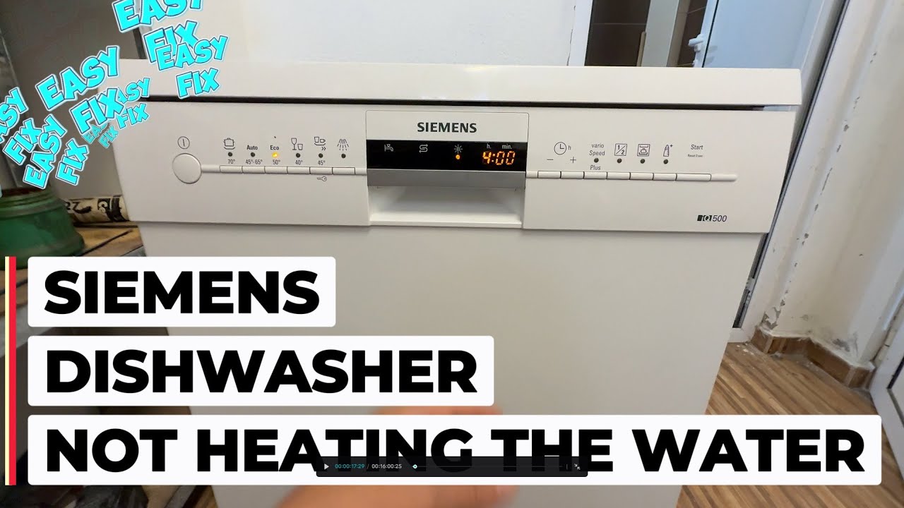 HOW TO FIX Siemens Dishwasher NOT HEATING THE WATER . Rеplacing the heating element Spülmaschine.