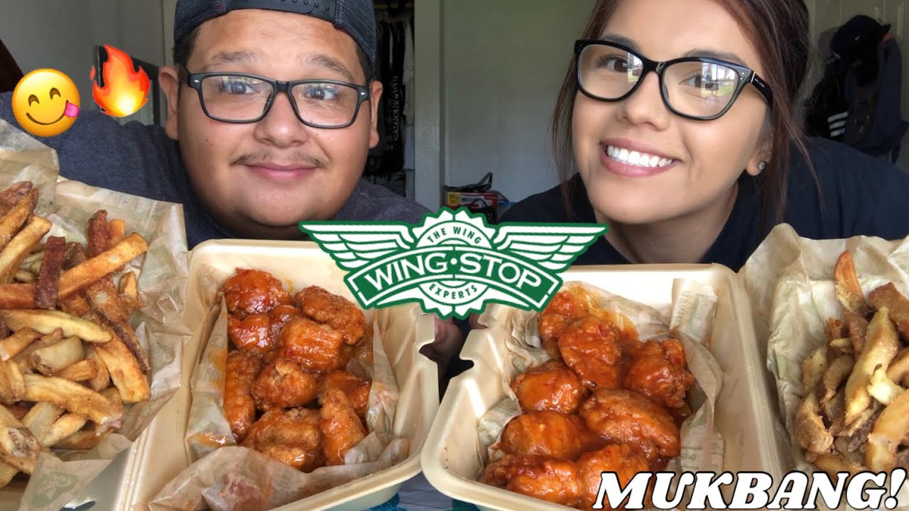 WING STOP MUKBANG | MANGO HABANERO 🔥