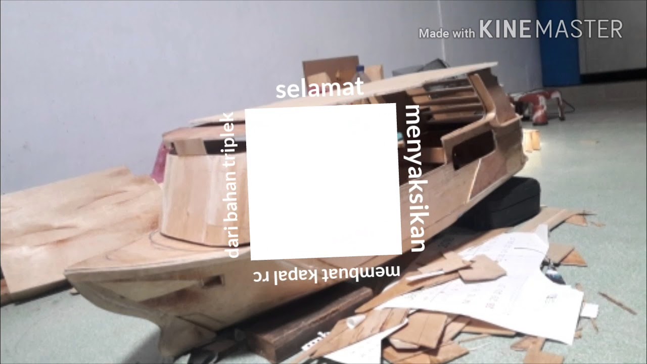 Kapal pesiar dari triplek hand made