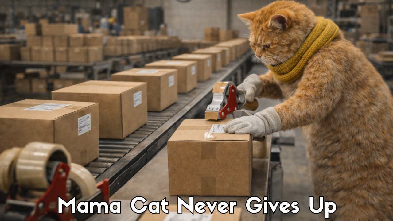 The Silent Strength of a Single Mother | A Heartwarming Cat Family Story  #cat #trending #fyp