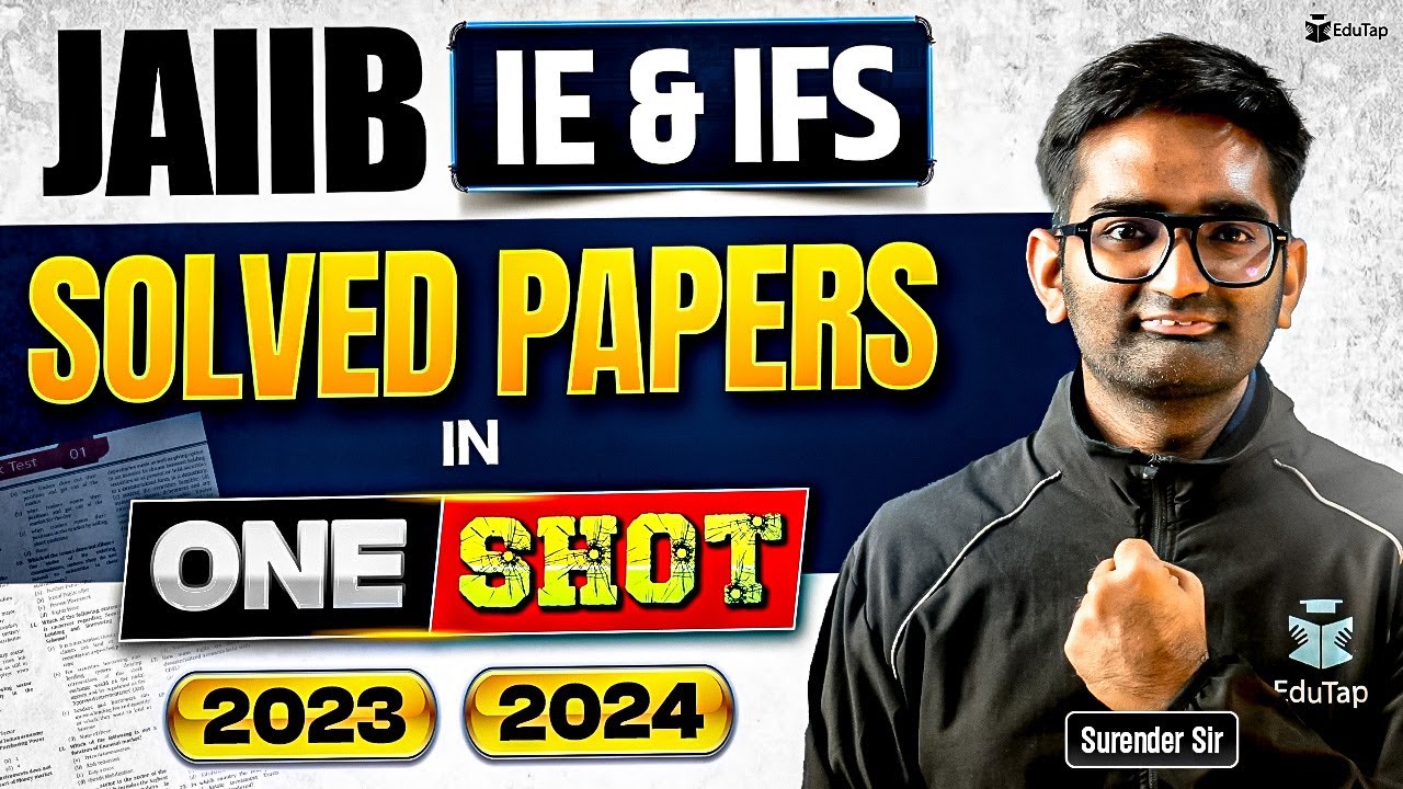 JAIIB IE and IFS Previous Year Question Paper | JAIIB IE & IFS Memory Based Solved Questions |EduTap