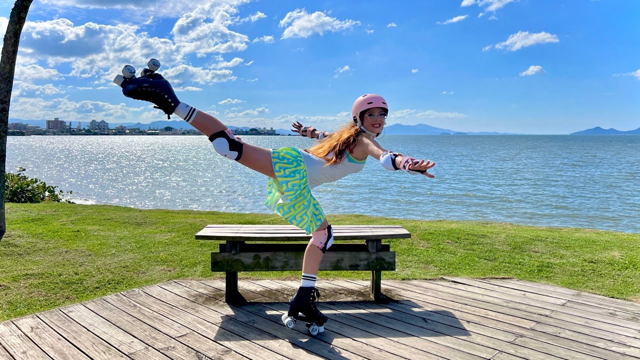 ANDEI DE PATINS NOVO NA BEIRA MAR/ FLORIANÓPOLIS-SC (Que saudade estava🛼10/05/23) - Modelo Julinha