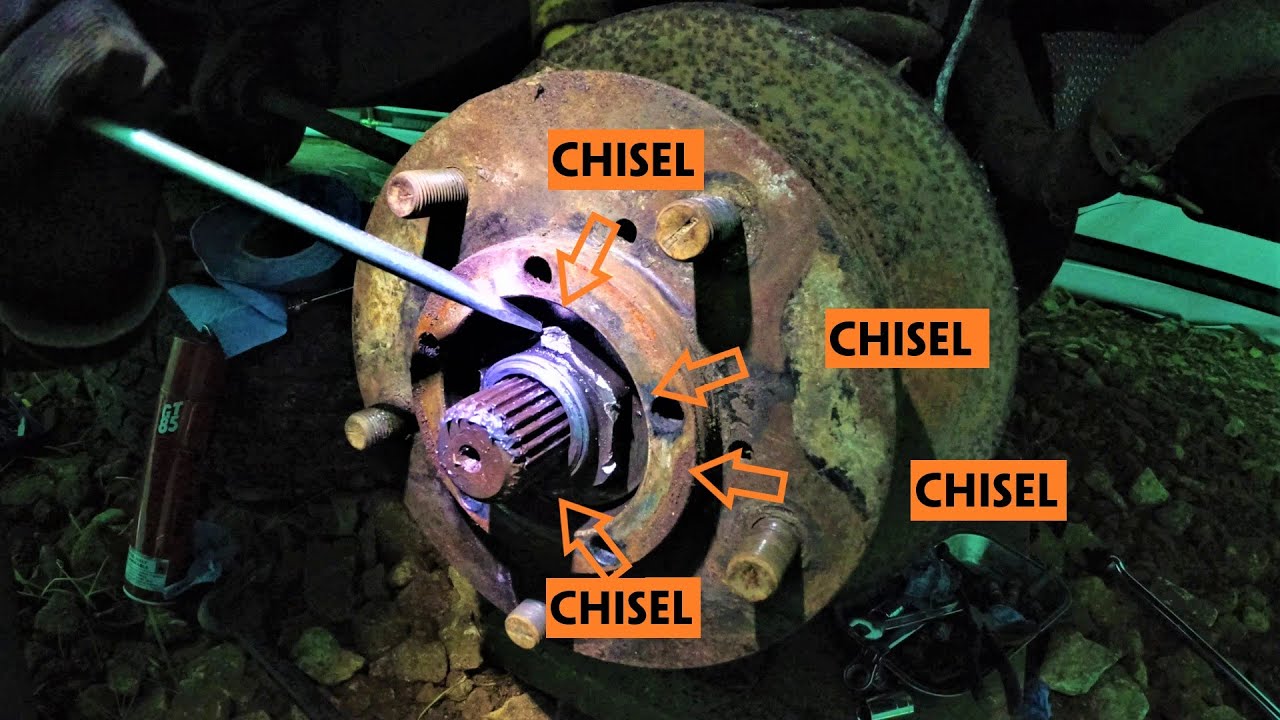 Who uses a chisel on a hub nut? Rear Axle Refurb Part 6