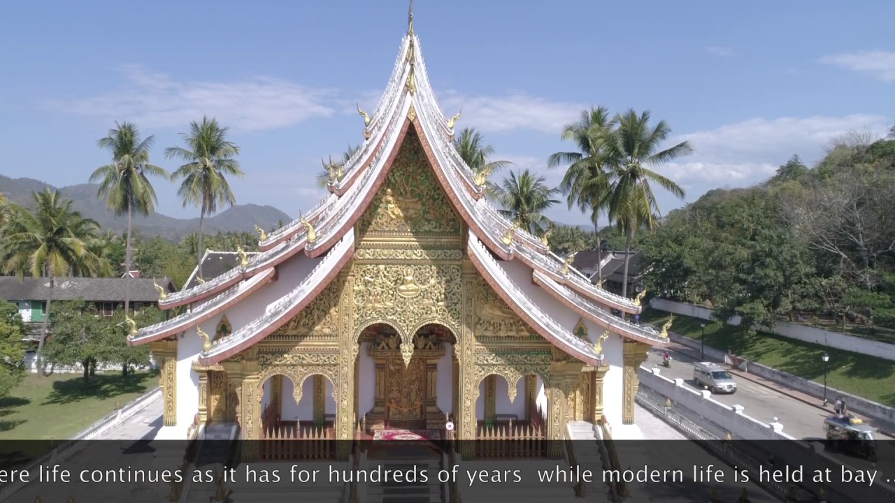 Luang Prabang Laos by drone uav