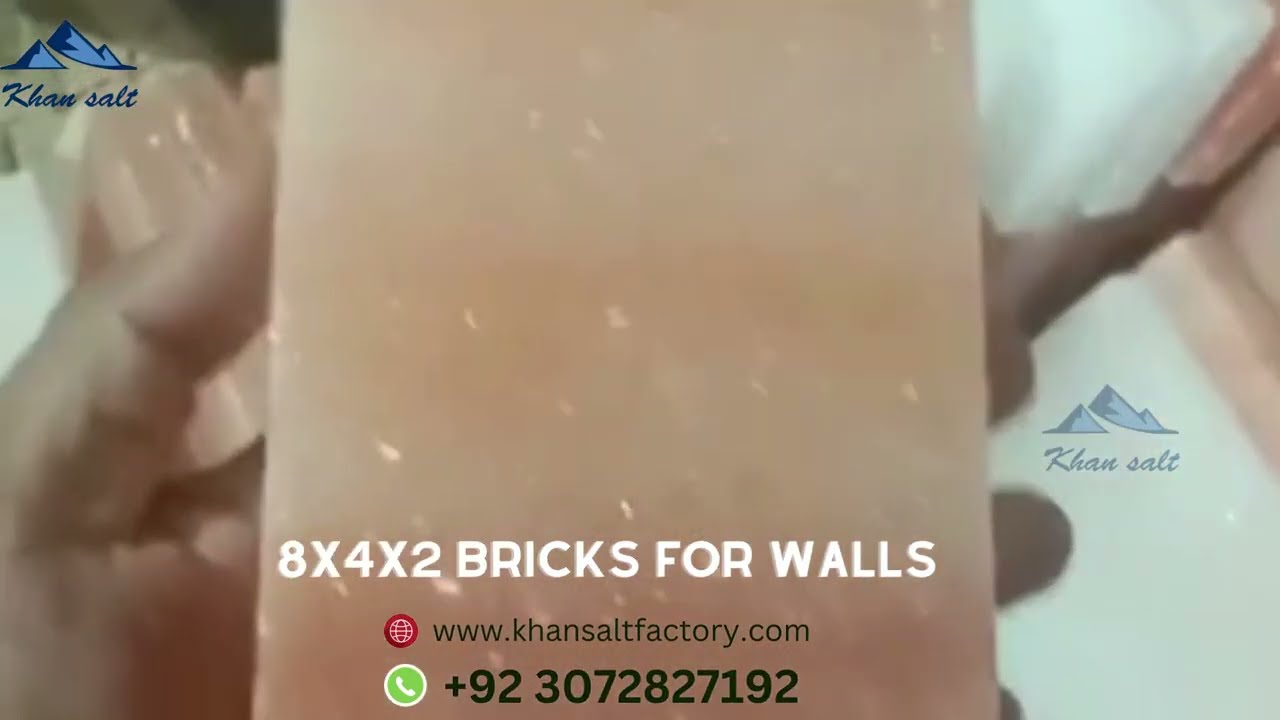 8x4x2 Himalayan Pink Salt Brick/Tile/Blocks for walls from Pakistan. Get price Quote +92 3072827192