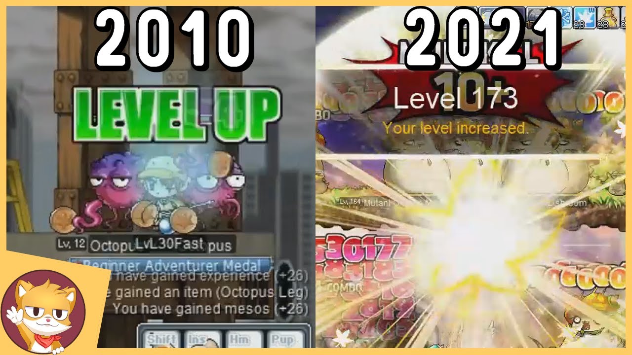 Level ??? In 8 Hours | Pre Big Bang VS Now | MapleStory