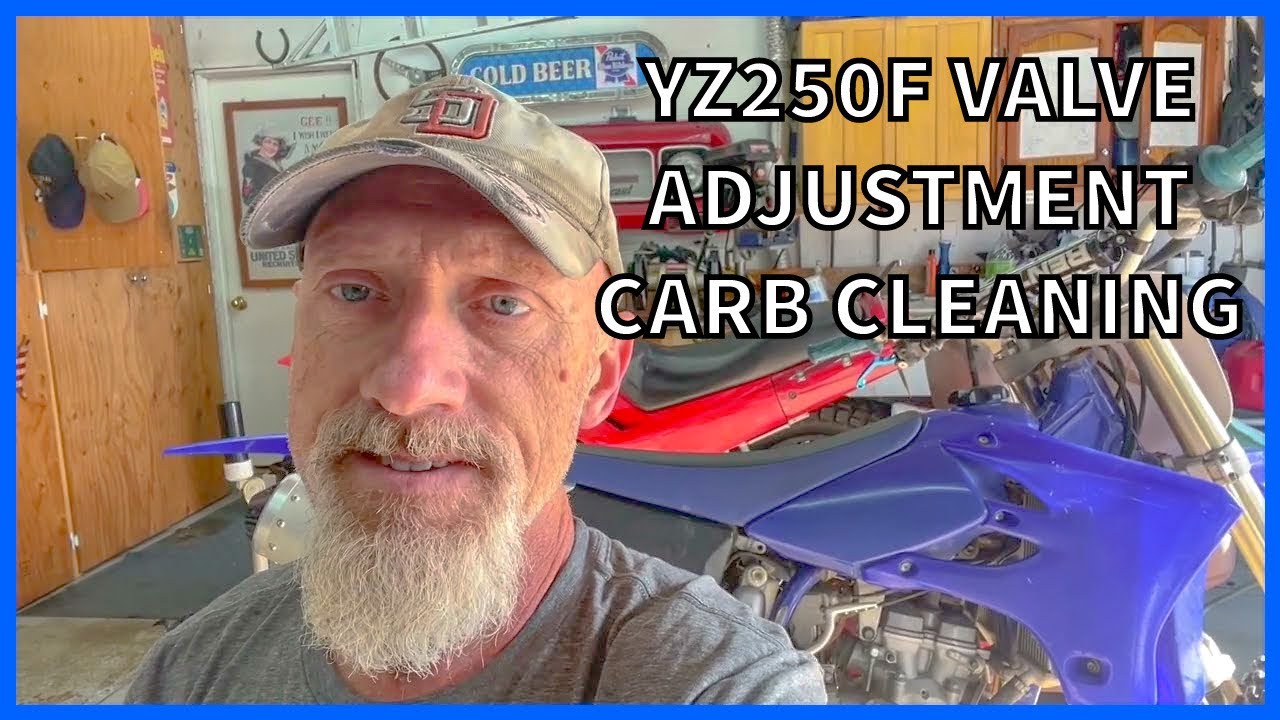 Yamaha YZ250F WR250F Valve Adjustment and Carburetor Cleaning