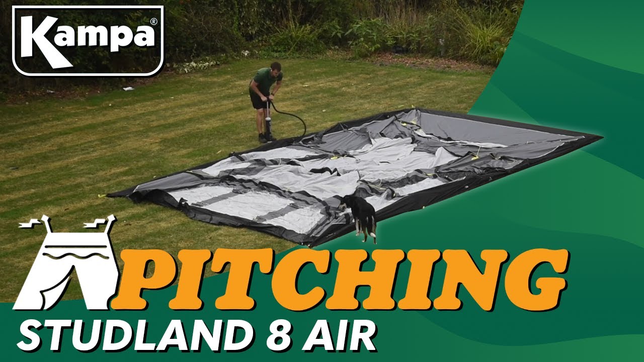 Kampa Studland 8 Air Tent Pitching & Packing Video