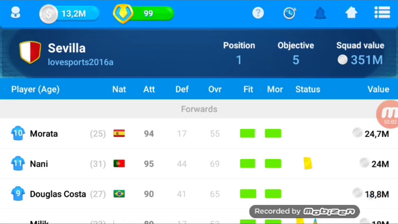 OSM 2018 best tactics for 4-3-3 A line up