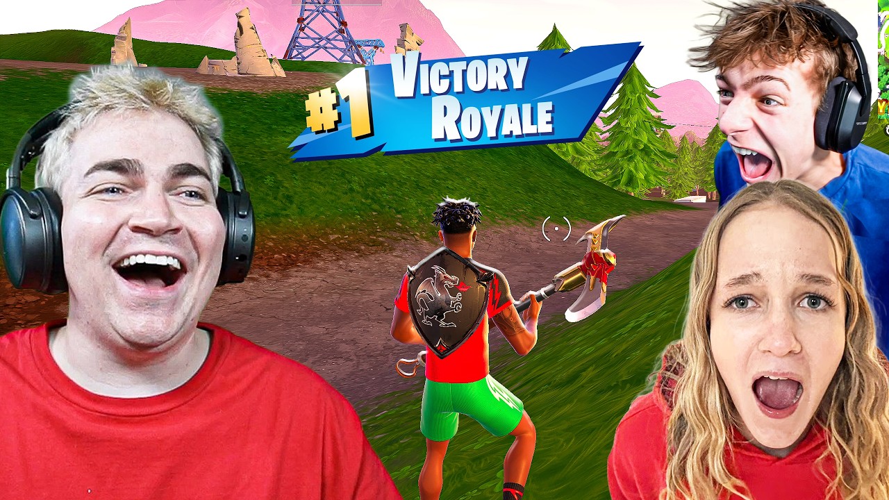 Моя СЕМЬЯ играет в FORTNITE..