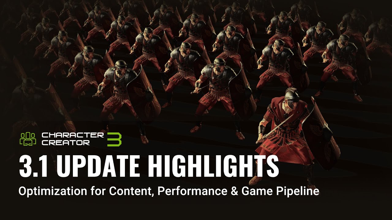 Character Creator 3.1 - Optimized Character Solutions for Game Engines & 3D Animation