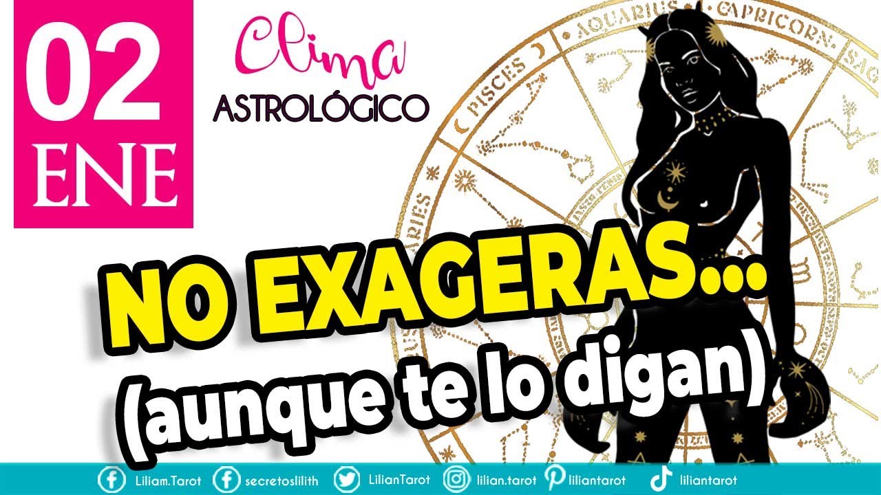 ❤️Clima Astrológico para HOY 02 de Enero: NO ESTÁS EXAGERANDO NO... AUNQUE TE LO DIGAN.