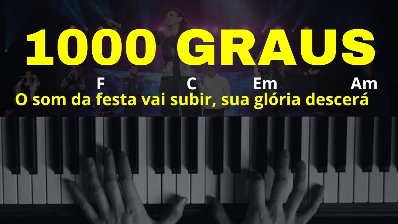 1000 Graus - Renascer Praise - Aula de Teclado com Wiliam Silva