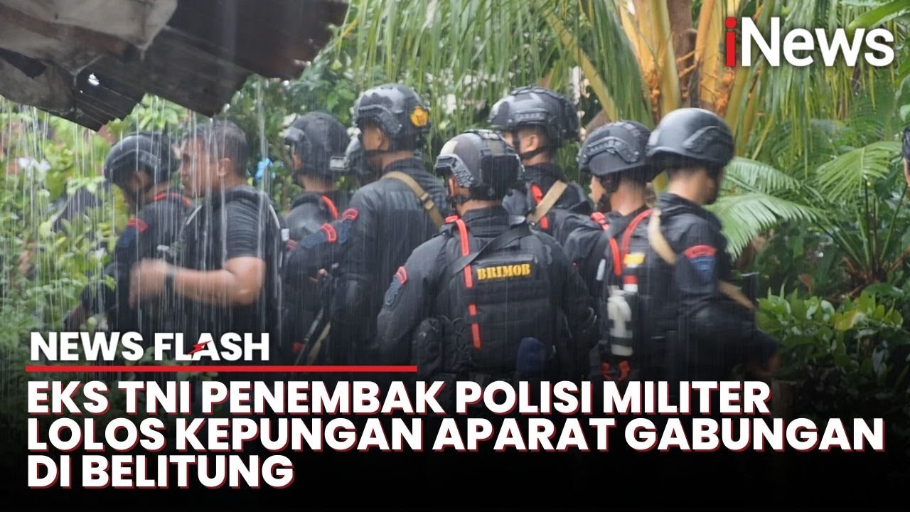 Eks TNI Dor Polisi Militer, Kabur Lewat Gorong-Gorong saat Dikepung Puluhan Aparat | News Flash
