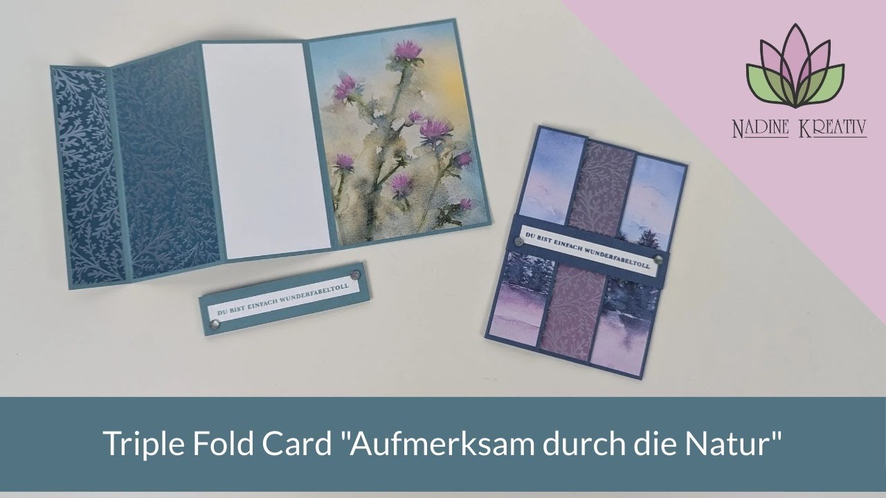 Bastelanleitung Triple Fold Card 