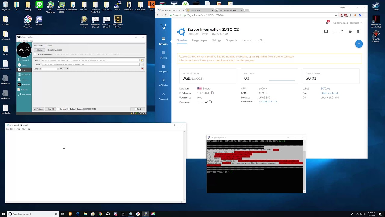 SatoshiCoin Masternode setup $SATC