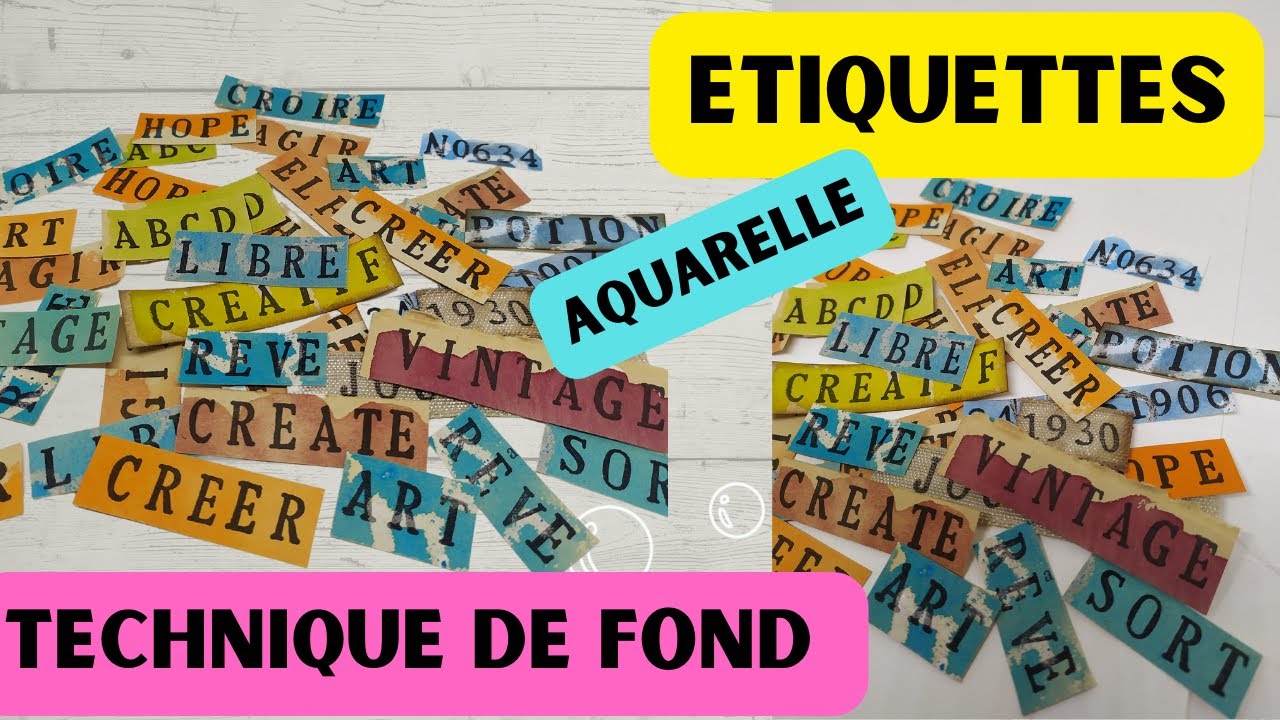 TUTO Facile Comment  je réalise mes étiquettes+astuce fond patouille