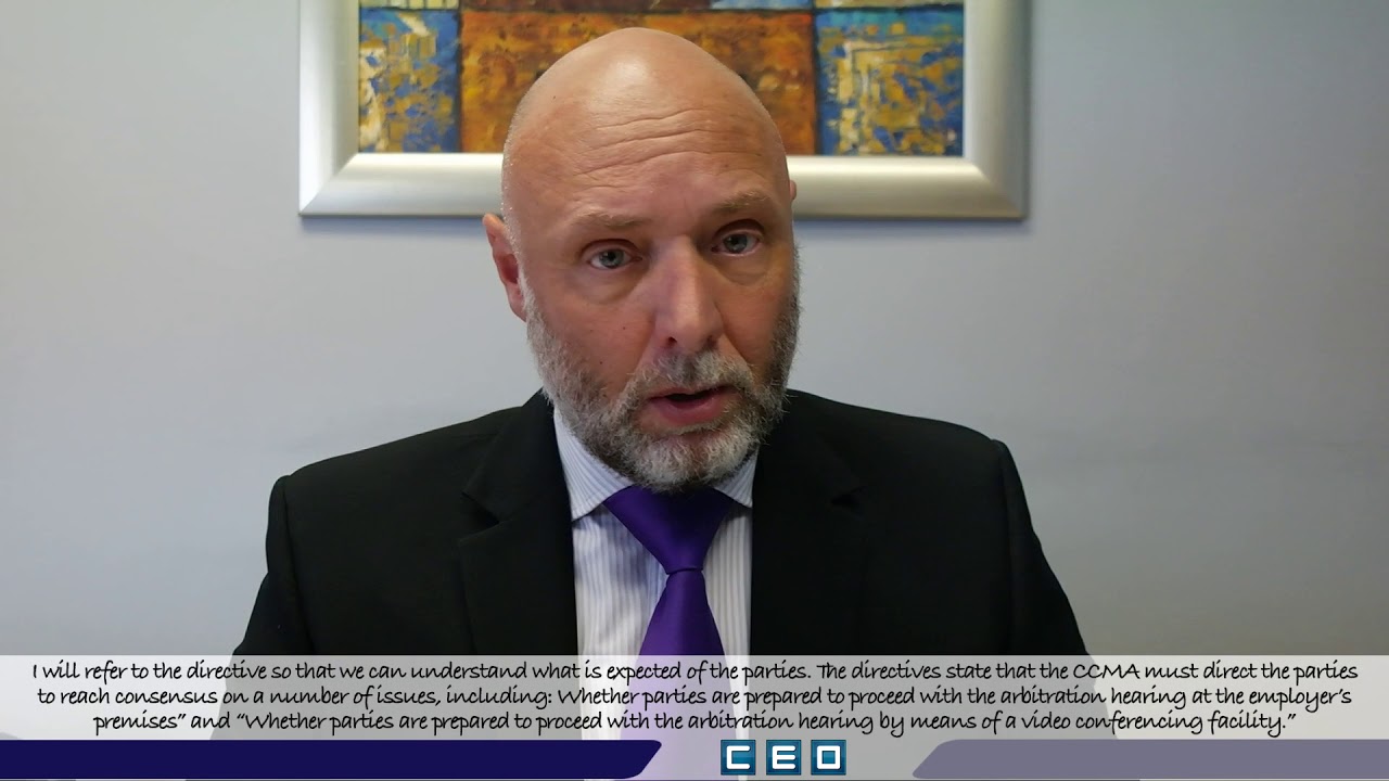 Stephen Kirsten discuss arbitration proceedings at the CCMA or the various bargaining councils.