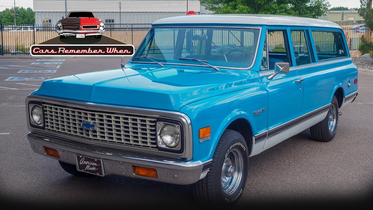 SOLD 1972 Chevrolet 3-Door Suburban Nicely Optioned 350 V8