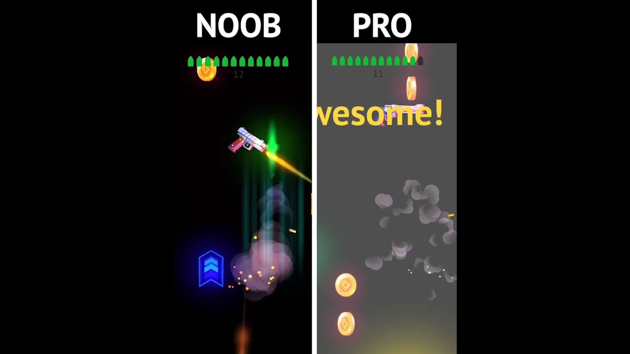 Shoot Up: Noob vs. Pro Gameplay Comparison!