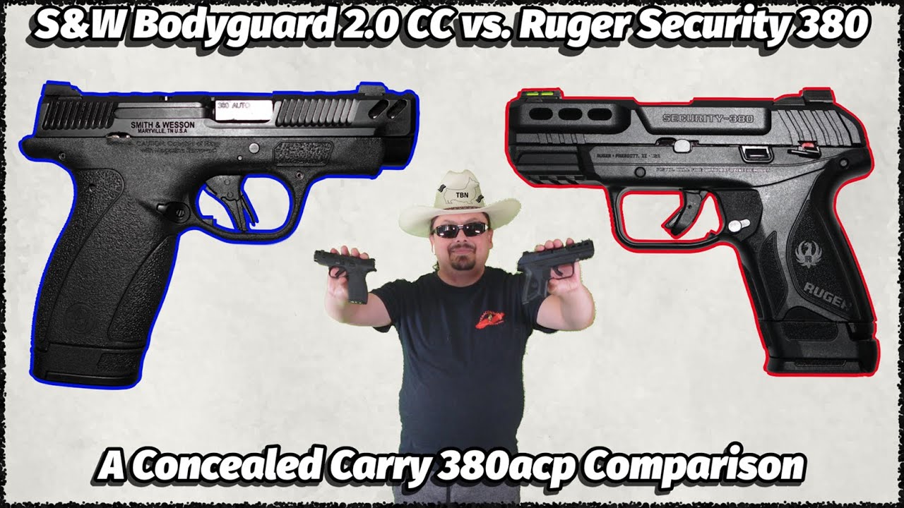 S&W Bodyguard 2.0 CC против Ruger Security 380 — сравнение скрытого ношения 380acp