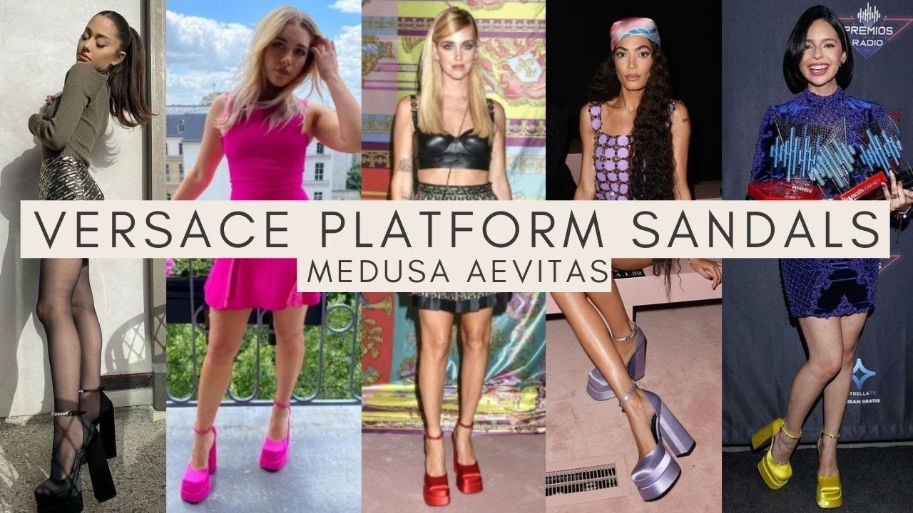 51. Versace Platform Sandals - Medusa Aevitas