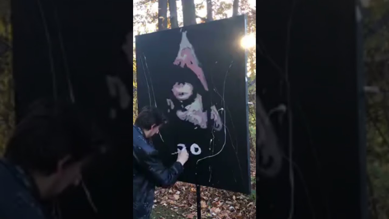 Amazing speed painting tribute to Lemmy Kilmister