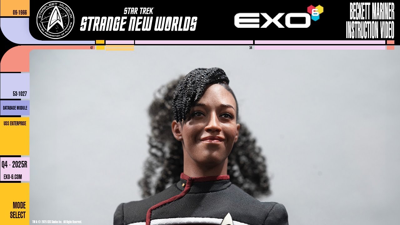 EXO-6 Star Trek: Strange New Worlds Ensign Beckett Mariner 1/6 scale figure instructions