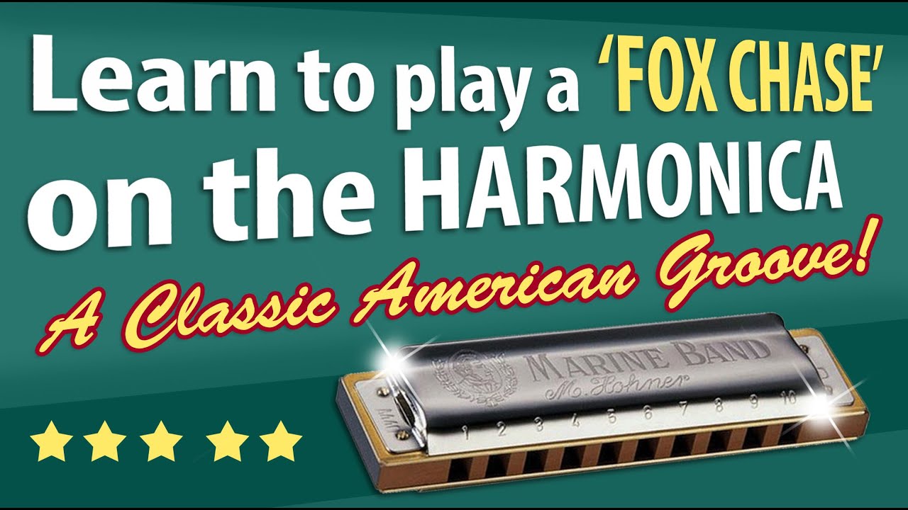 Learn to play a Fox Chase/Country Blues Groove ( Harmonica Lesson- G Harp or C harp required)