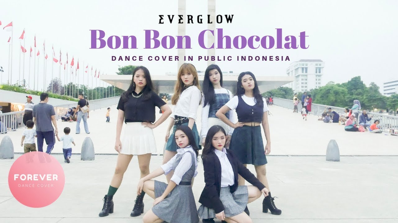 KPOP IN PUBLIC - EVERGLOW BON BON CHOCOLAT Dance Cover in Public Indonesia