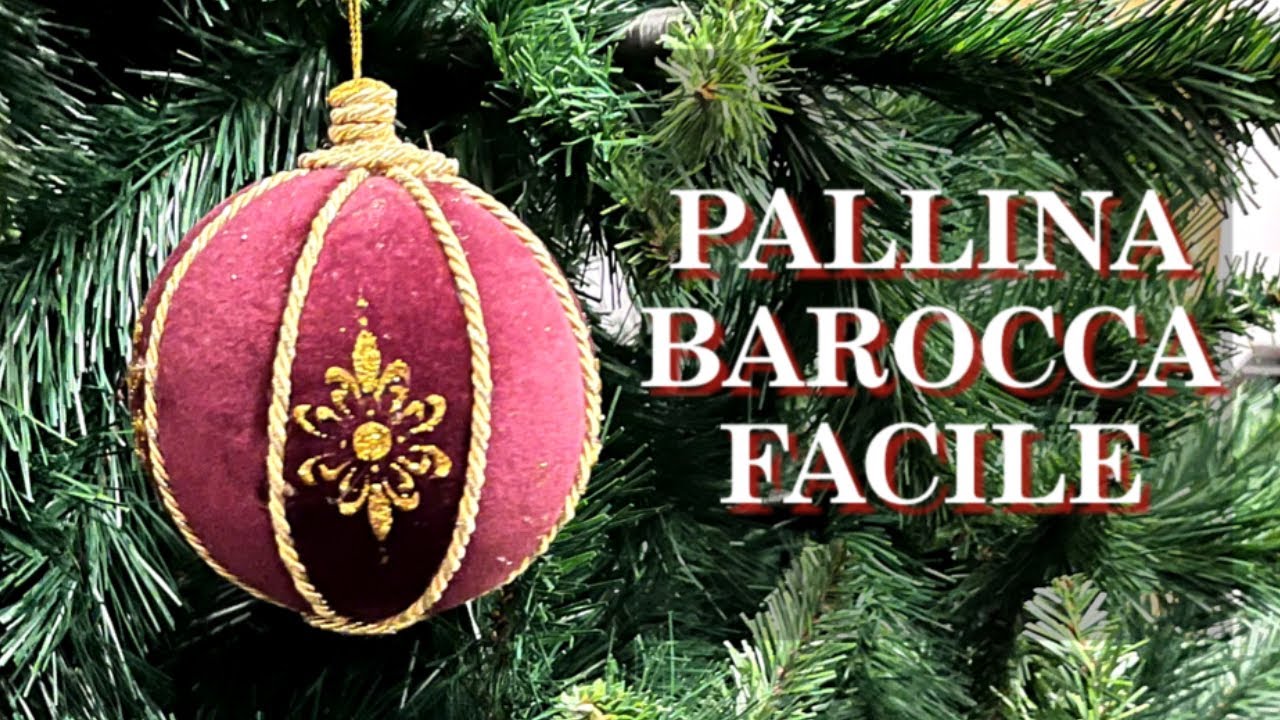 Pallina di Natale Barocca facile d ed bellissima! ( Christmas decoration/ Natale) Arte per Te
