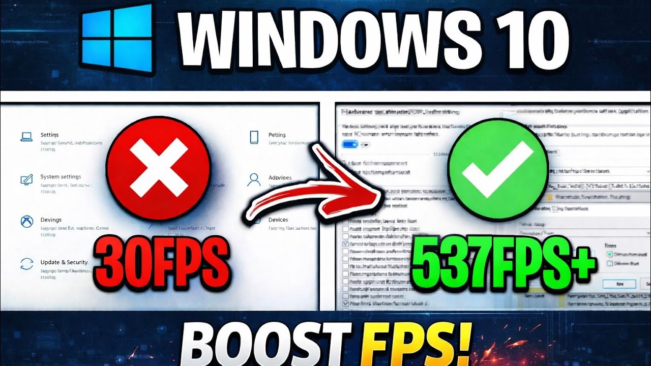 How to Optimize Windows 10 for Gaming  Best Settings for FPS Boost (2026)