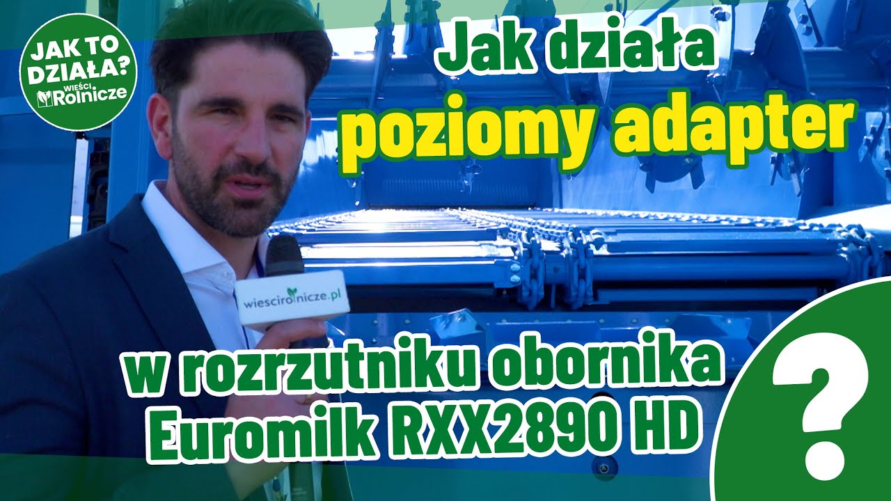 Jak działa poziomy adapter w rozrzutniku obornika Euromilk RXX 2890 HD+?