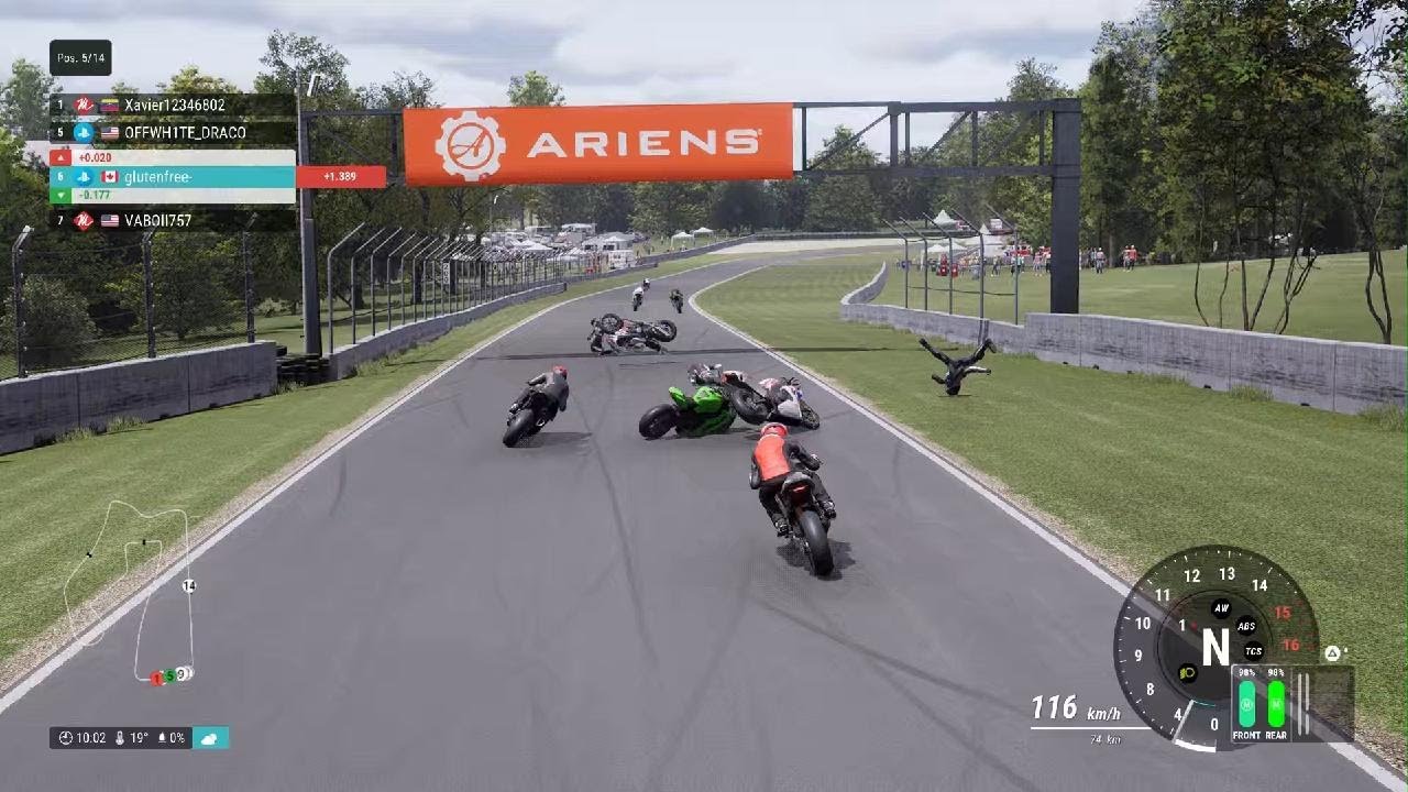 RIDE 5 | this is what Multiplayer looks like as everyone figures out the NEW PHYSICS