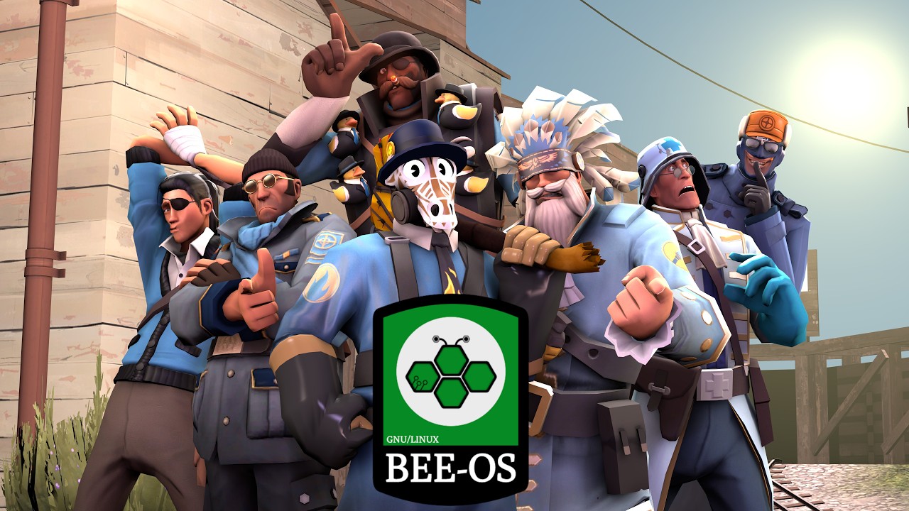 Jugando al Team Fortress 2 Bee-OS