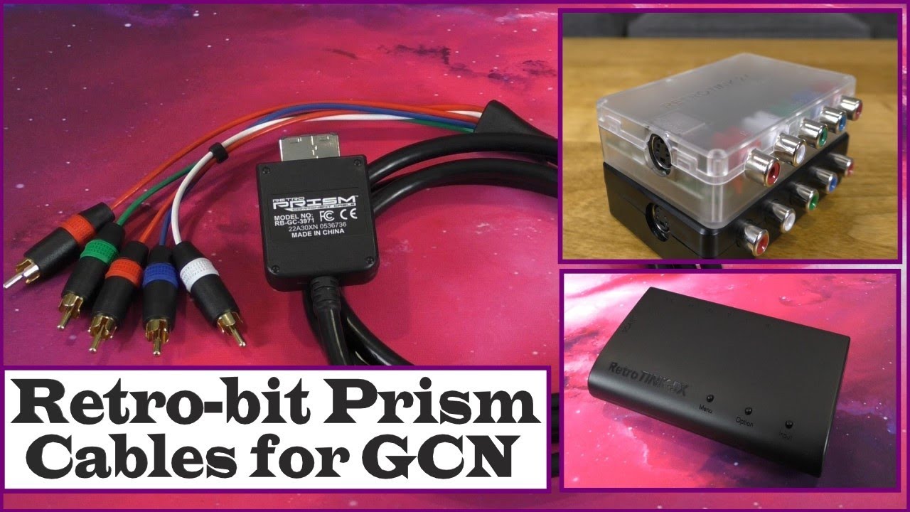 Retro-bit Prism Component Cables for GameCube: RetroTINK 2X Pro, 2X Pro M, and 5X Pro Game Play