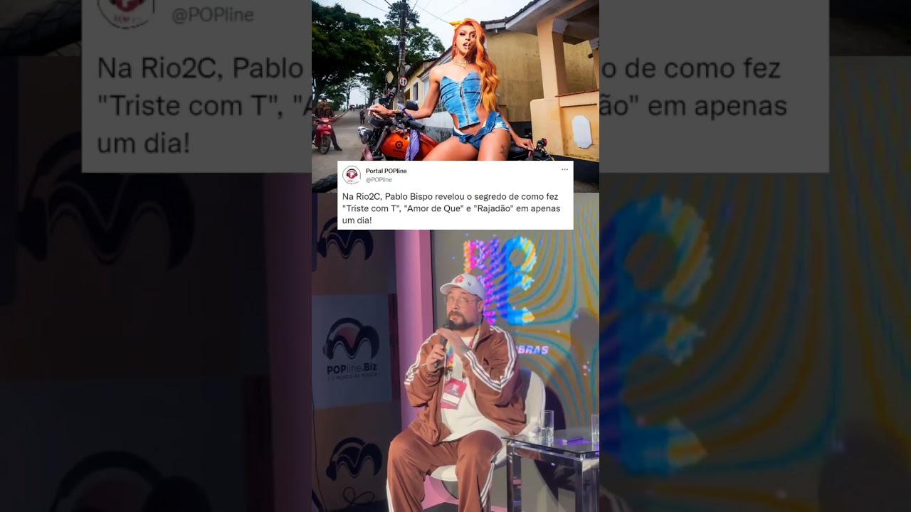 PABLO BISPO NO RIO2C FALA SOBRE TRABALHAR COM PABLLO VITTAR