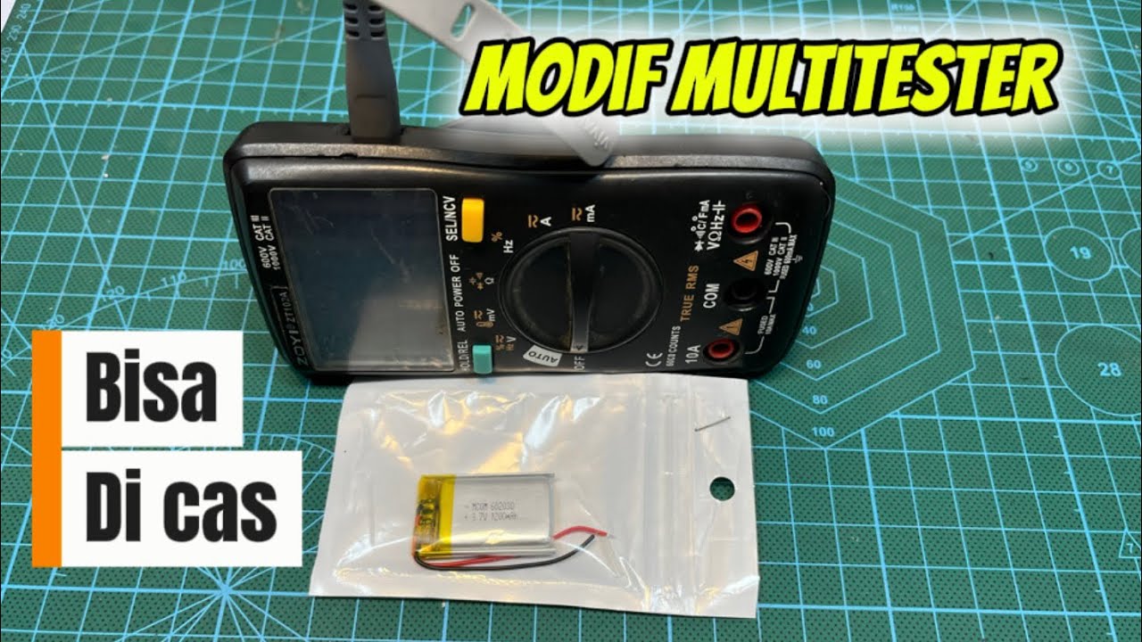 Modif Multitester Jadi Bisa Di Cas pakai Charger HP | Banyak keuntungannnya