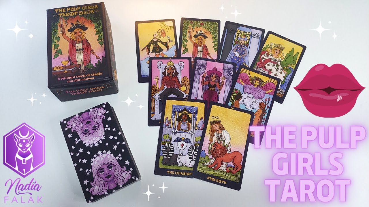 THE PULP GIRLS TAROT 💜 Unboxing y Reseña en Español🔹Nadia Falak