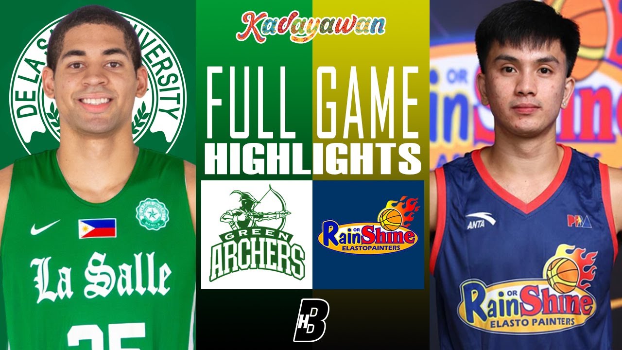 DLSU vs Rain or Shine Full Game | July 25, 2024 | 39th Kadayawan Invitational Basketball Tournament