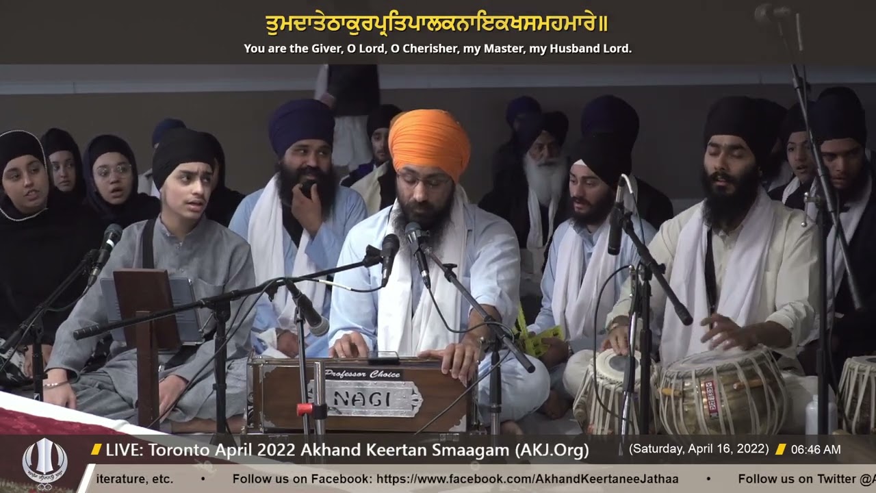 004 Bhai Karman Singh Jee Toronto - SaturdayAM - Toronto April 2022 Annual Akhand Keertan Smaagam