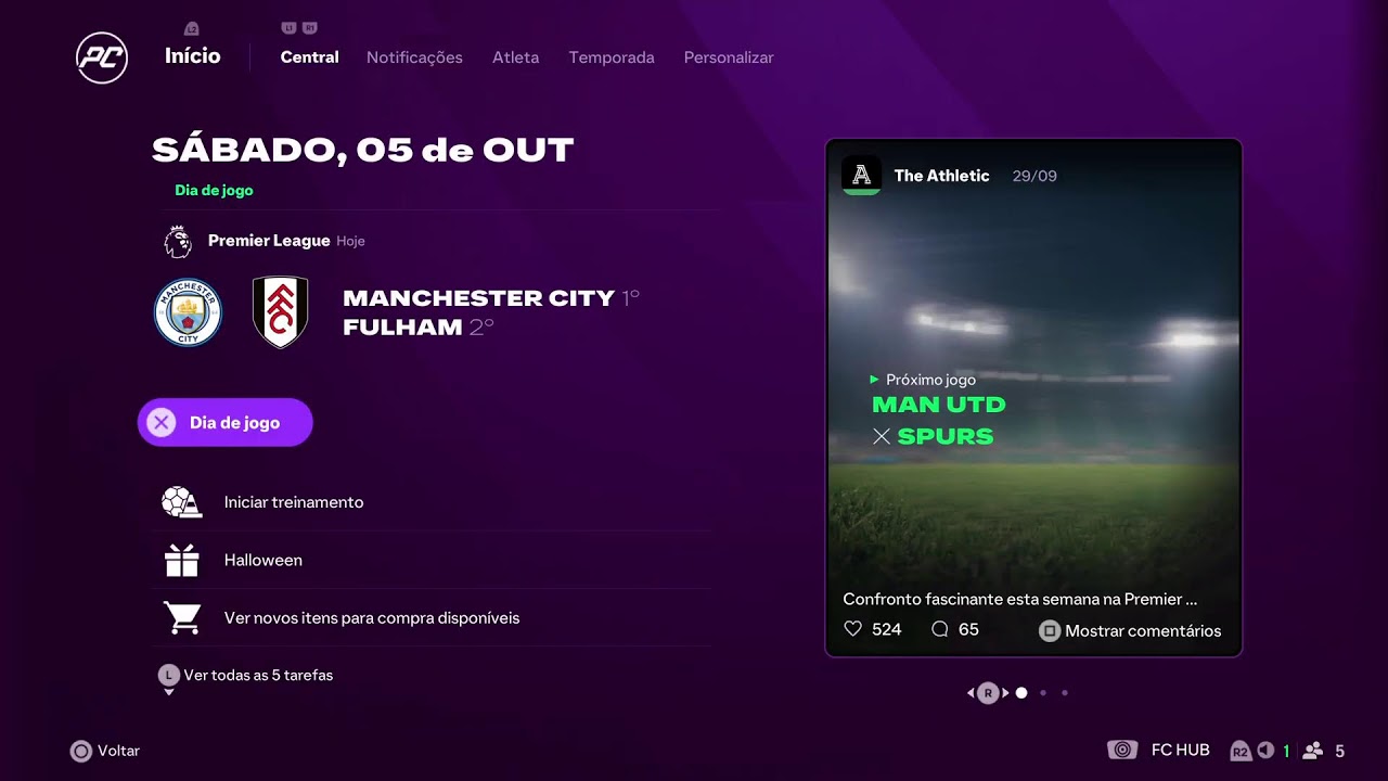 EA SPORTS FC 25 parte 1 gameplay PS5 slim dublado pt brasil full game 100% PS5 slim