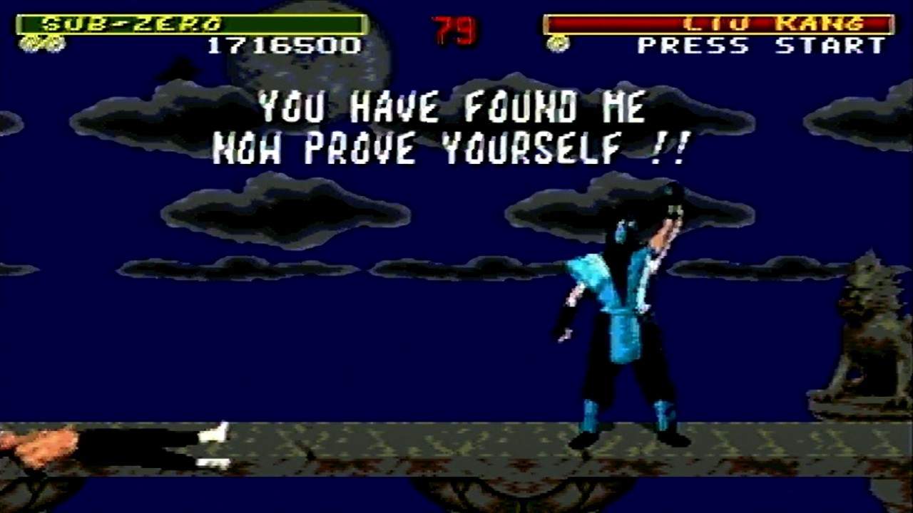 Mortal Kombat -secret Reptile boss fight (Mega CD)