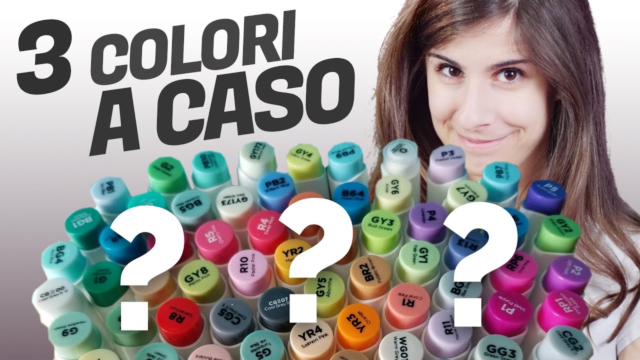 Disegnare con tre colori PESCATI a CASO! SFIDA 🐸