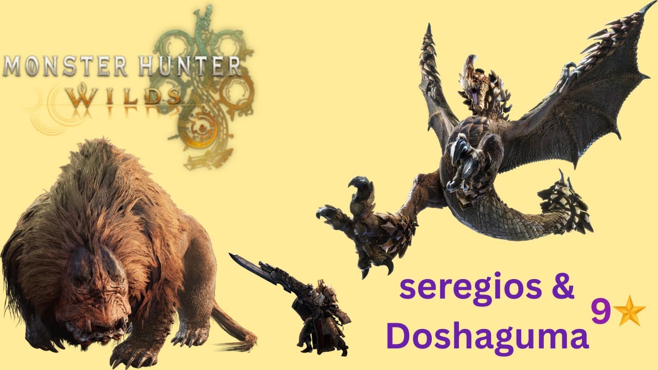 Monster Hunter Wilds Gunlance Seregios and Doshaguma 9 star