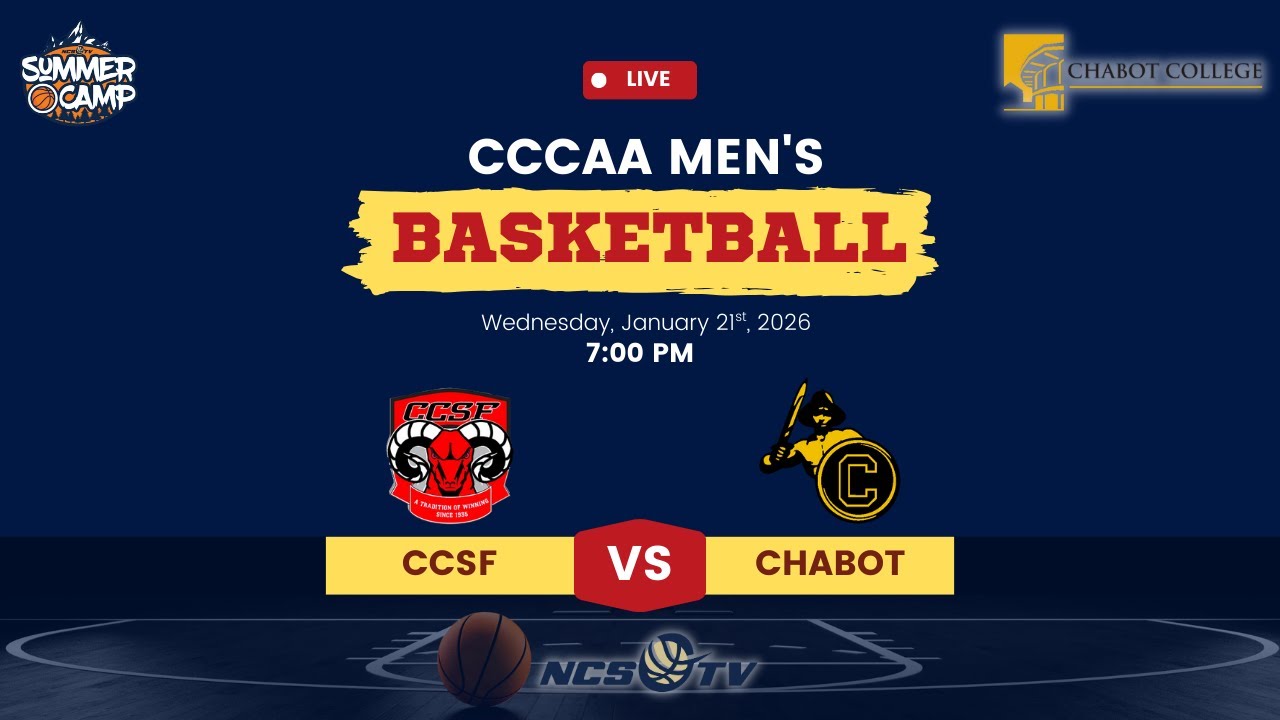City College of San Francisco vs Chabot College Men's Basketball LIVE 1/21/26