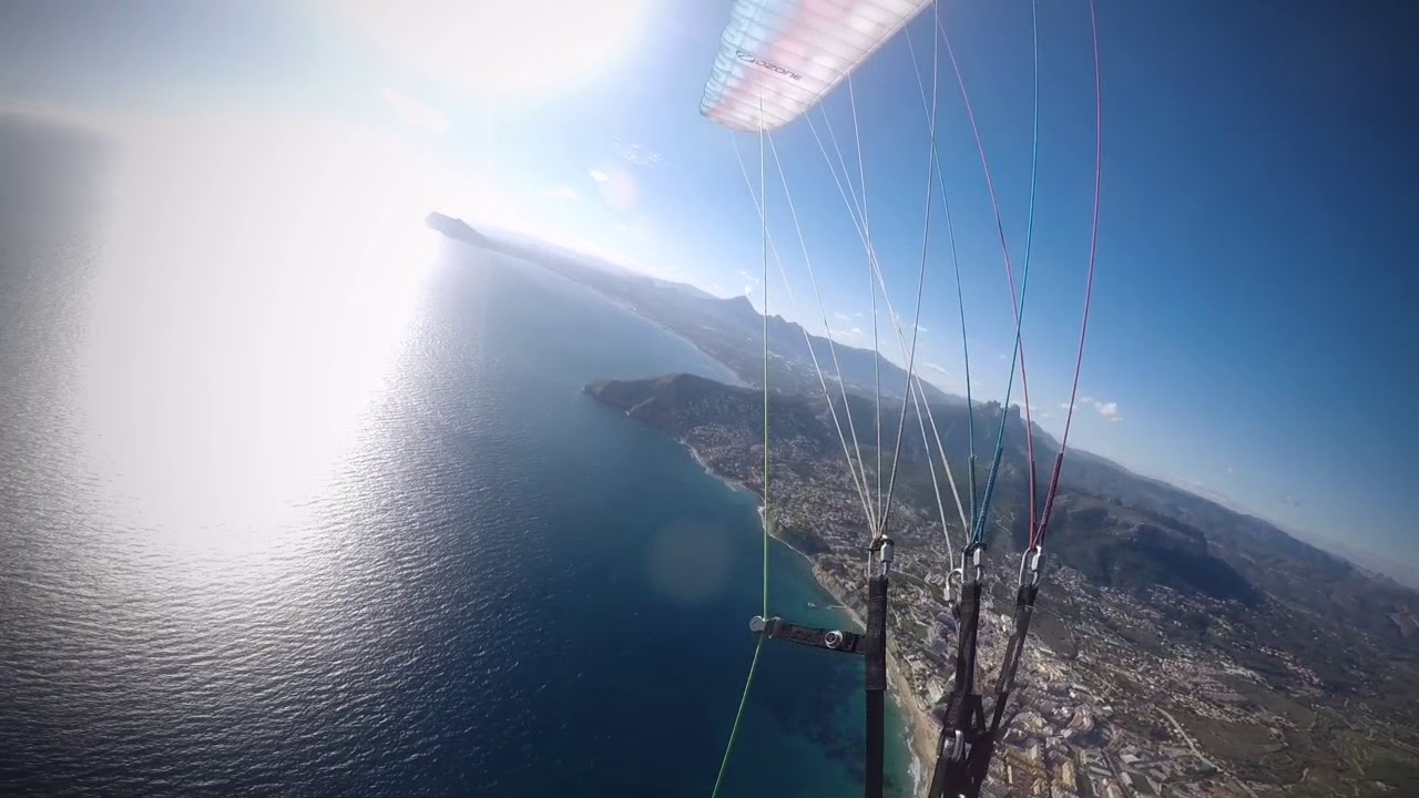Flying over Calpe, Spain