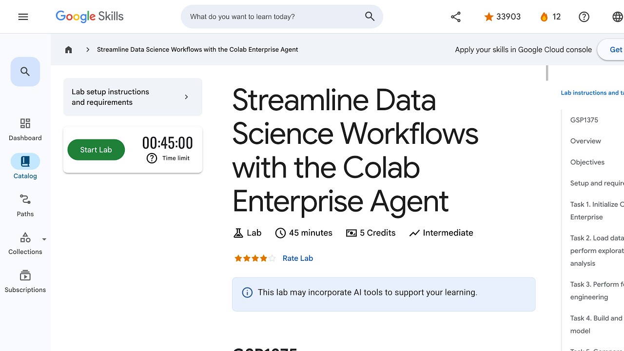 Streamline Data Science Workflows with the Colab Enterprise Agent GSP1375