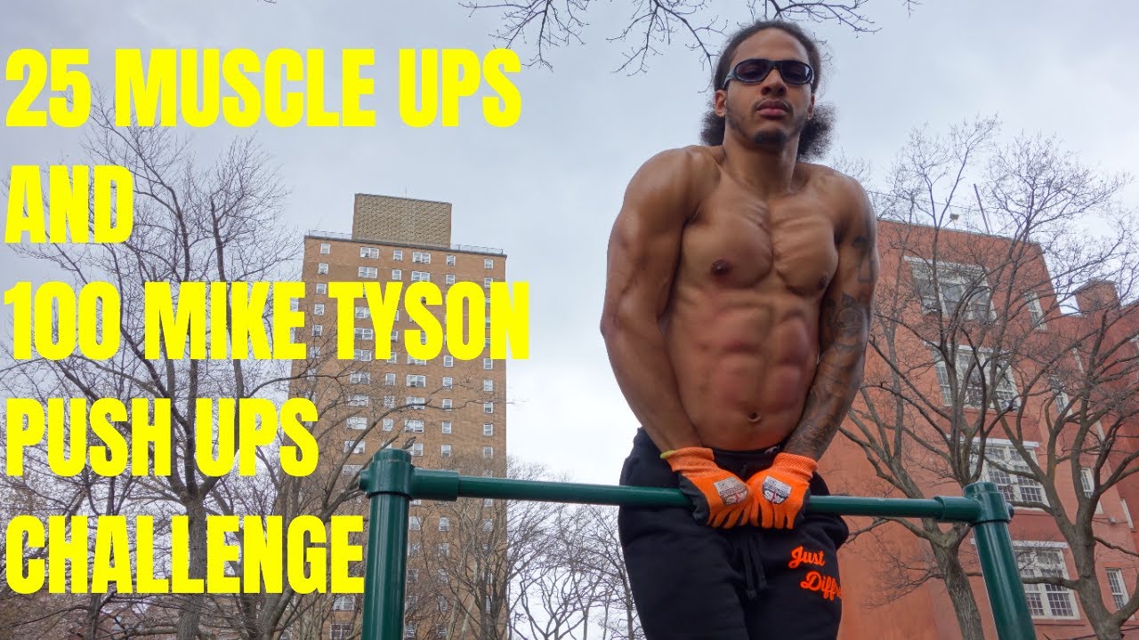 25 Muscle Ups and 100 Mike Tyson Push Ups in 5 Minutes Challenge  | That's Good Money